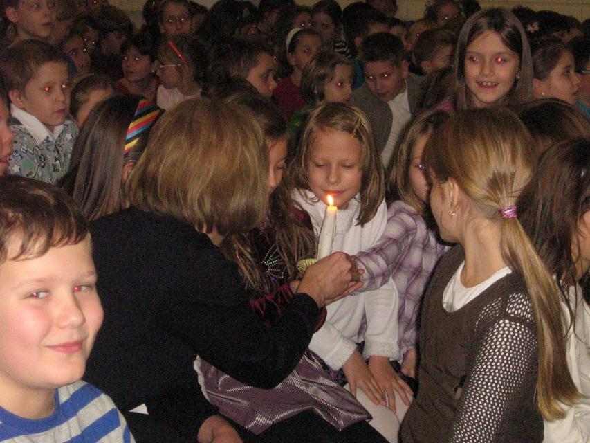 Karácsonyi gyertyagyújtás