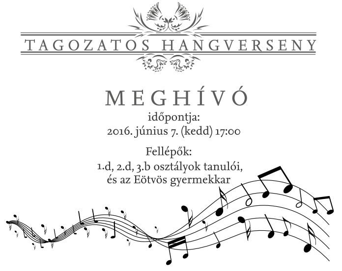 Tagozatos hangverseny